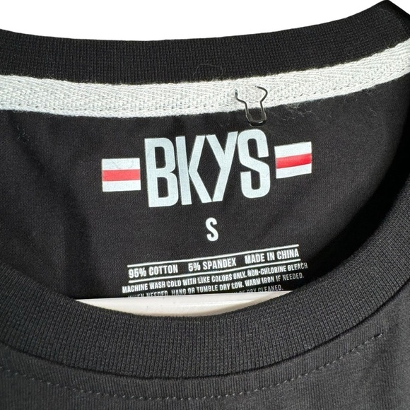 Bkys MENS BKYS BELIEVE IN LOVE TEE Small Black Graphic T-shirt Embroidered - Picture 2 of 8